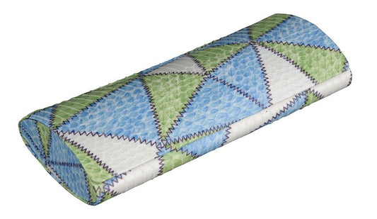 【Fedon】【イタリア】あざやかなカラーのパッチワーク柄、きれいな色の女性向けメガネ(眼鏡)ケース。D-307「パッチ」