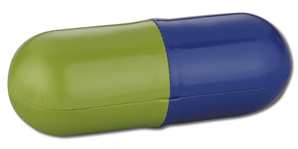 ツートン柄のカプセルケース