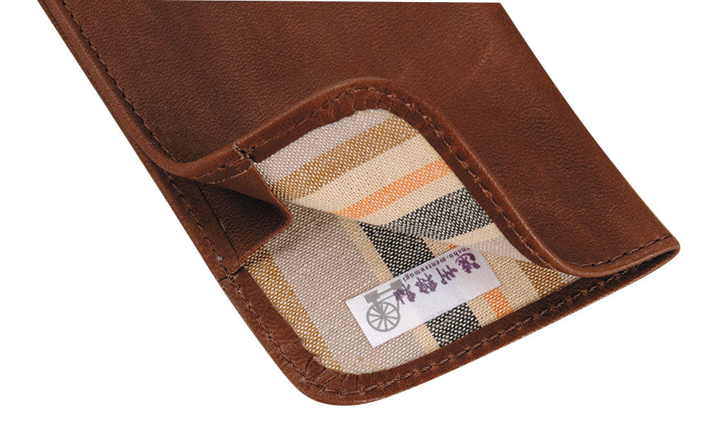 本革と遠州綿紬（遠州織物）　スコットぬくもり