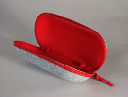 フェルト加工メガネケース　コロン