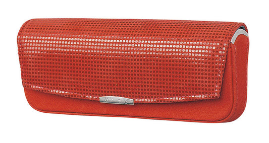 【送料無料】シンプルな本革製のメガネケース（眼鏡ケース）　F-5　「フルート340」