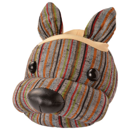 あにまるふぇいすスタンド・遠州綿紬（遠州織物）・犬