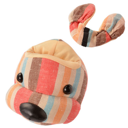 あにまるふぇいすスタンド・遠州綿紬（遠州織物）・犬