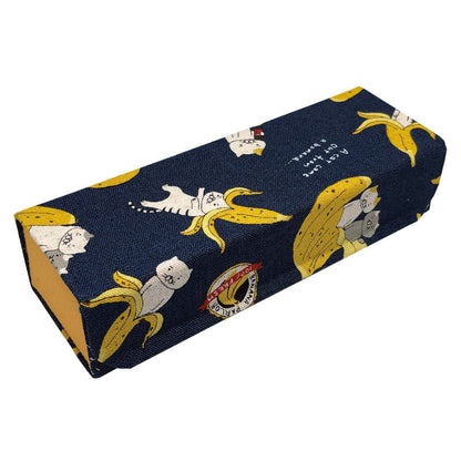 国産キャラクター生地を使用したホールディングケース（メガネケース）「J-7 ホールディングケース ネコ」