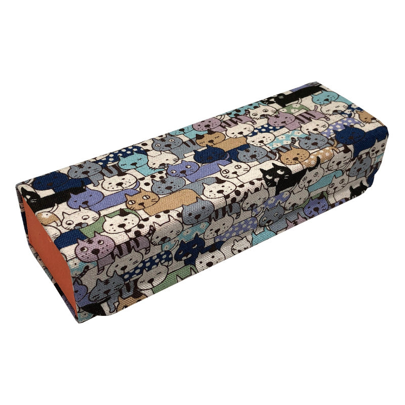 国産キャラクター生地を使用したホールディングケース（メガネケース）「J-7 ホールディングケース ネコ」