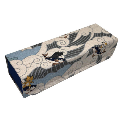 国産キャラクター生地を使用したホールディングケース（メガネケース）「J-7 ホールディングケース ネコ」