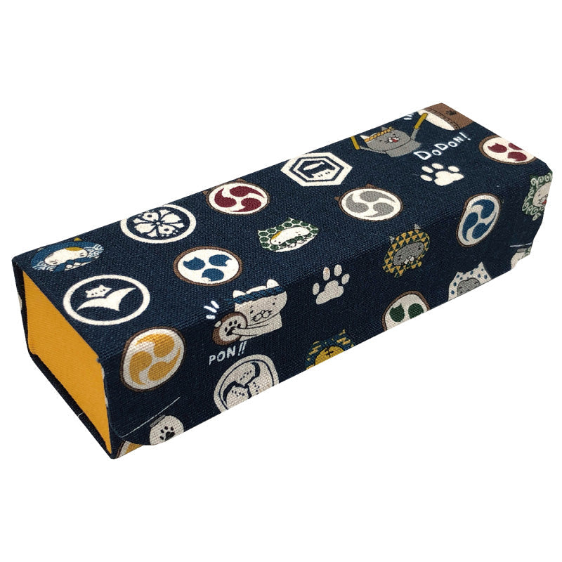 国産キャラクター生地を使用したホールディングケース（メガネケース）「J-9 ホールディングケース ネコ」