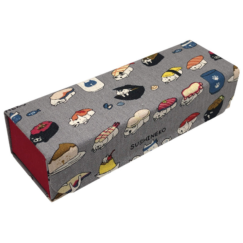 国産キャラクター生地を使用したホールディングケース（メガネケース）「J-11 ホールディングケース ネコ」