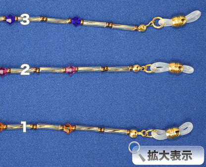 スワロフスキー（swarovski）メガネチェーンSV20